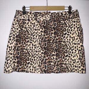 Courtenay Leopard Animal Print Skort women’s Size 10